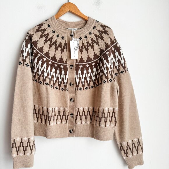 Moon River Sweaters - Anthropologie Moon River FairIsle Cardigan Sweater L